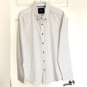 Lloyd & Jefferson Men’s Polka Dot Cotton Shirt Size XL